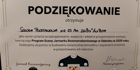  1b na scenie Jarmarku Bożonarodzeniowego w Gdańsku