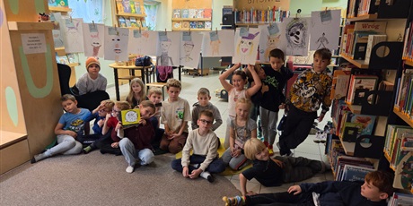 Klasa 2b w Bibliotece Oliwskiej
