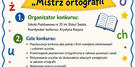 Konkurs ortograficzny dla klas III