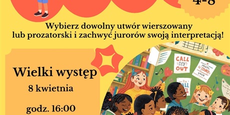 Konkurs recytatorski dla klas 4-8