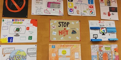 Powiększ grafikę: Plakaty o bezpieczeństwie w sieci na gazetce szkolnej