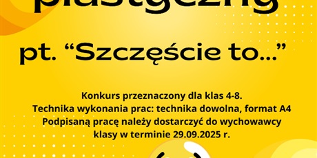 Powiększ grafikę: Konkurs plastyczny pt. "Szczęście to..."