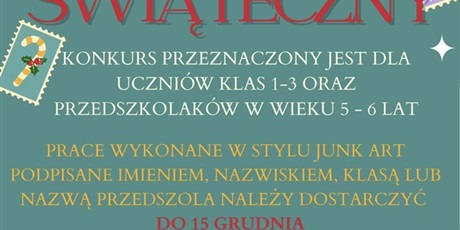 Powiększ grafikę: Konkurs świąteczny - JUNK ART